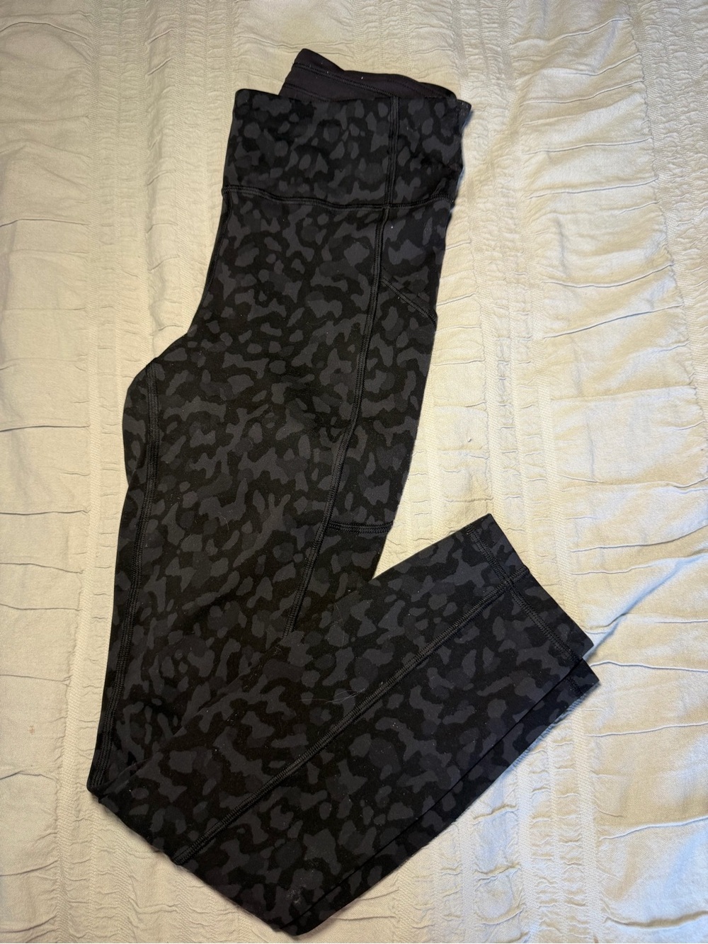 lululemon athletica Black & Charcoal Camo High-Rise Leggings